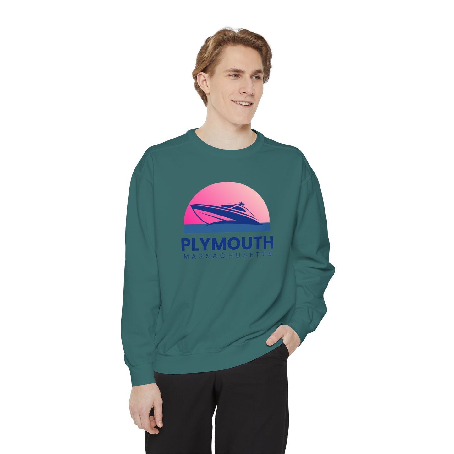 Plymouth Unisex Sweatshirt, Cozy, Perfect Autumn Gift, Relaxed Style for All