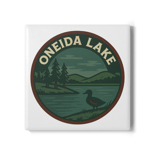 Oneida Lake Ceramic Coaster