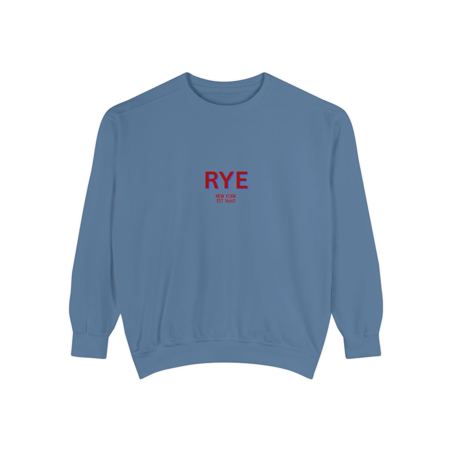 Rye Unisex Garment-Dyed Sweatshirt | Cozy Fashion, Perfect for Casual Outings, Gifts, Fall & Winter Style, Everyday Comfort