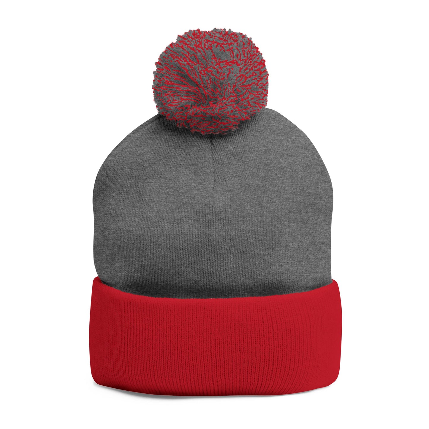 Squam Lake Pom-Pom Knit Cap (Embroidery)