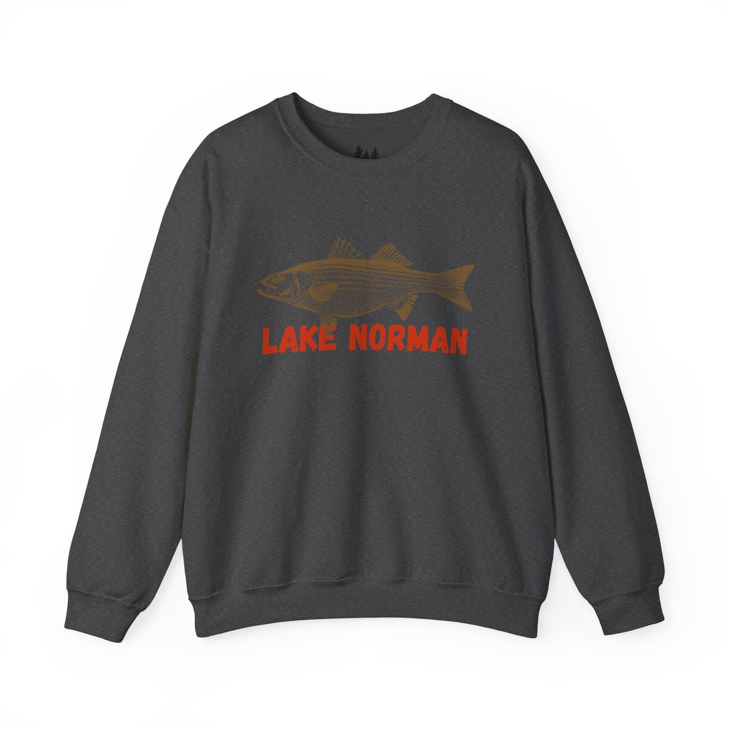 Lake Norman Fishing Sweatshirt, Unisex Crewneck, Casual Wear, Gift for Fishermen, Outdoor Apparel, Lake House Cozy