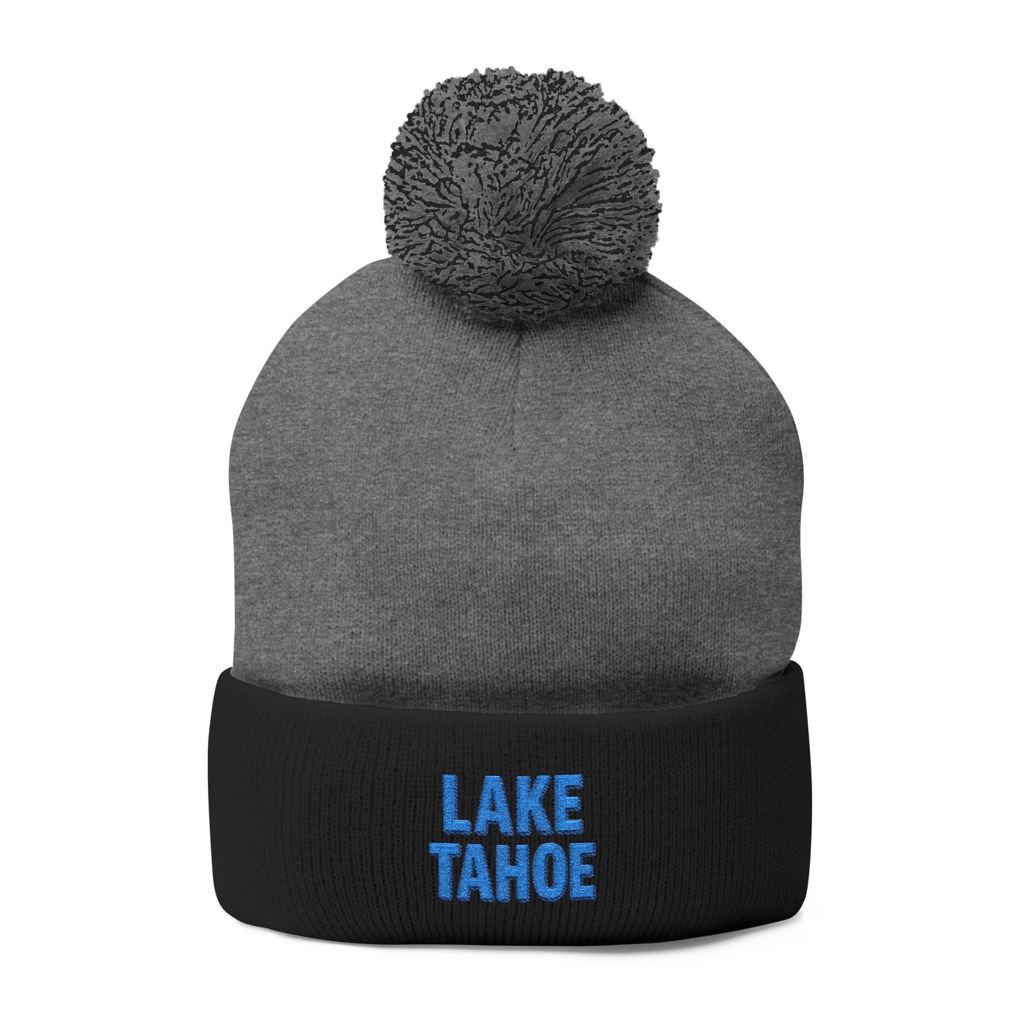 Lake Tahoe Pom-Pom Knit Cap (Embroidery)