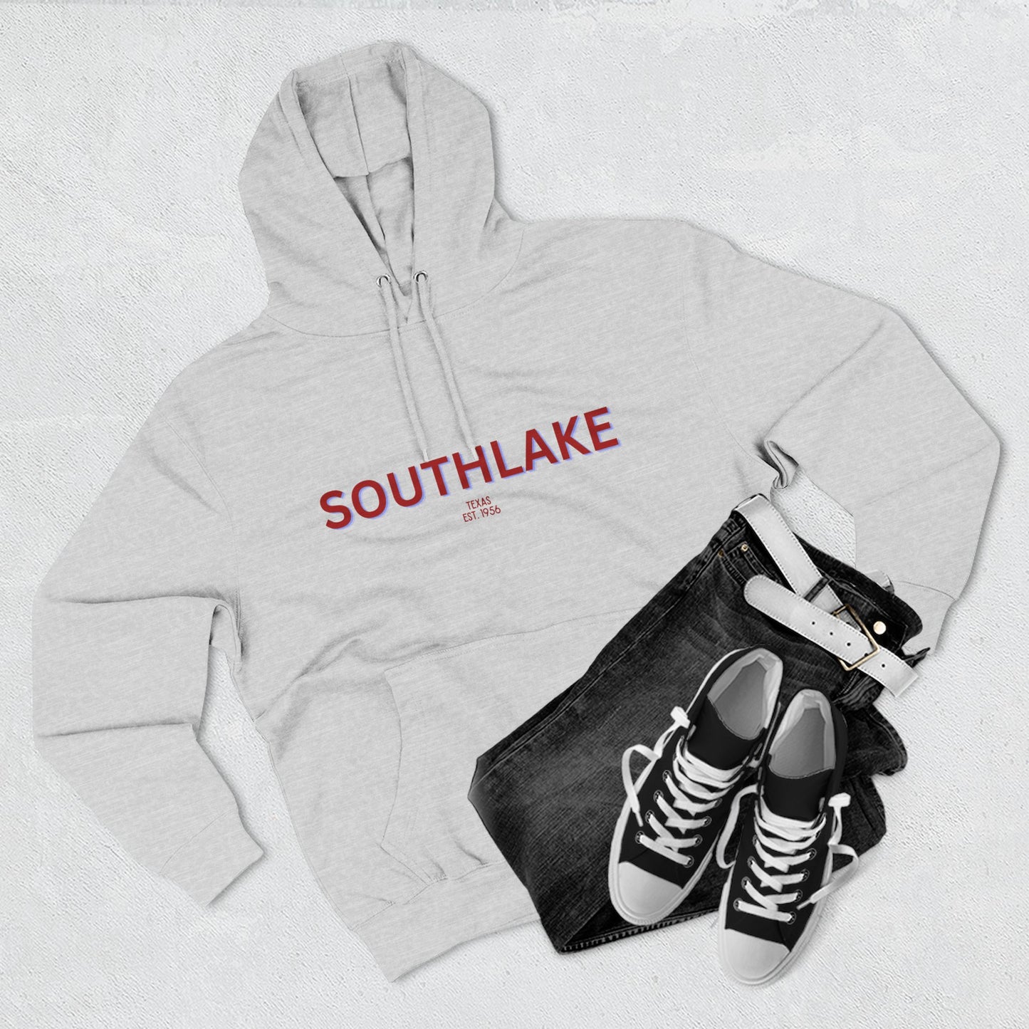 Southlake Fleece Hoodie, Casual Sweatshirt, Cozy Layering Piece, Perfect Gift for All Occasions, Stylish Streetwear