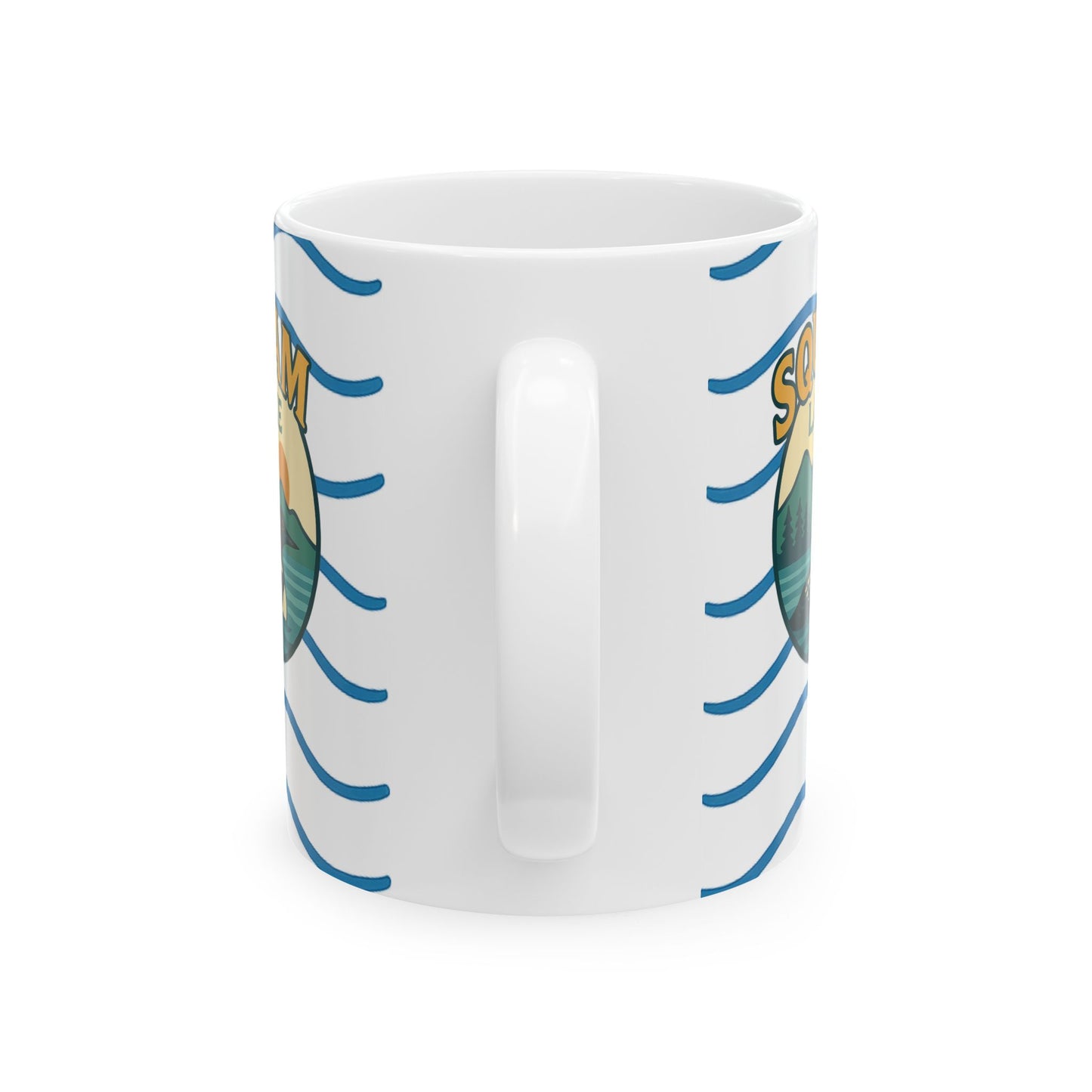 Serene Sunrise Ceramic Mug - Perfect for Coffee Lovers, Gift for Nature Enthusiasts, Beach Lover's Delight, Ocean Vibes, Relaxation