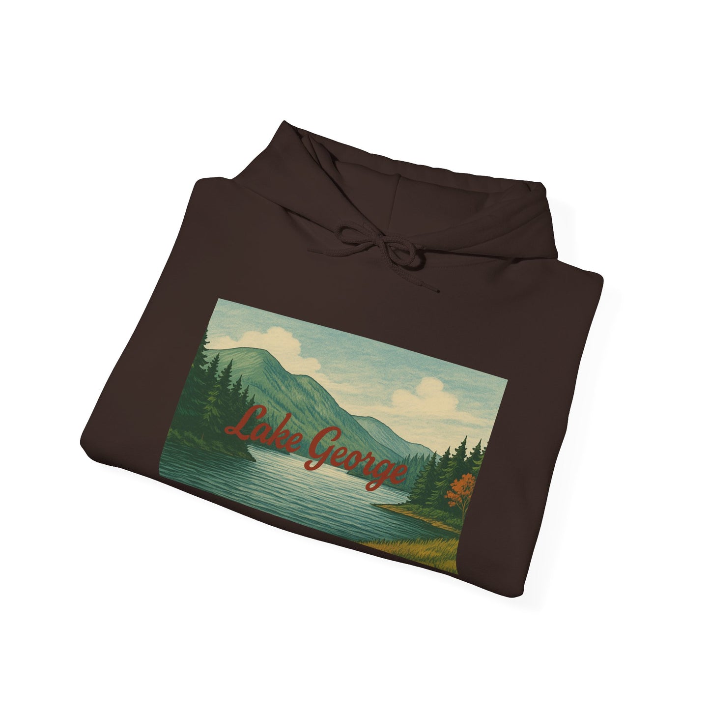 Lake George Hoodie, Cozy Casual Wear, Unisex Sweatshirt, Lake Lover Gift, Outdoor Adventure Apparel, Summer Retreat Fashion