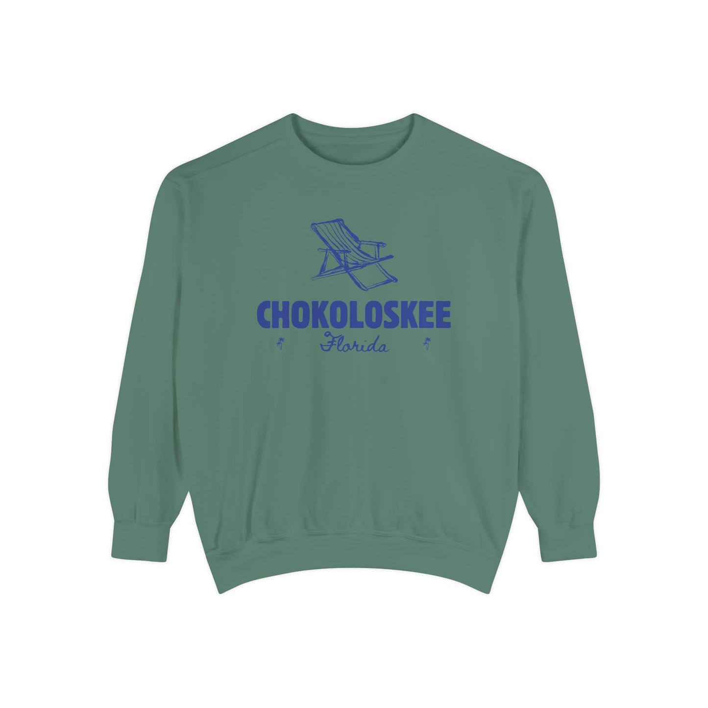 Chokoloskee Vibes Unisex Sweatshirt | Garment-Dyed Comfort, Perfect for Casual Outings, Travel, Gifts, Autumn Days