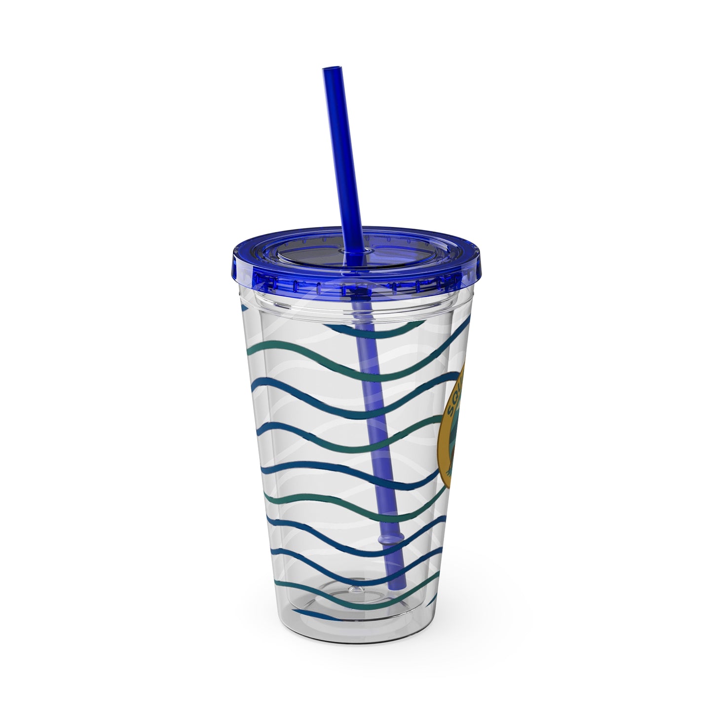 Sunsplash Tumbler, 16oz Clear Drink Cup for Outdoor Adventures, Customizable Travel Mug, Perfect for Summer Fun, Eco-Friendly Beverage [...]
