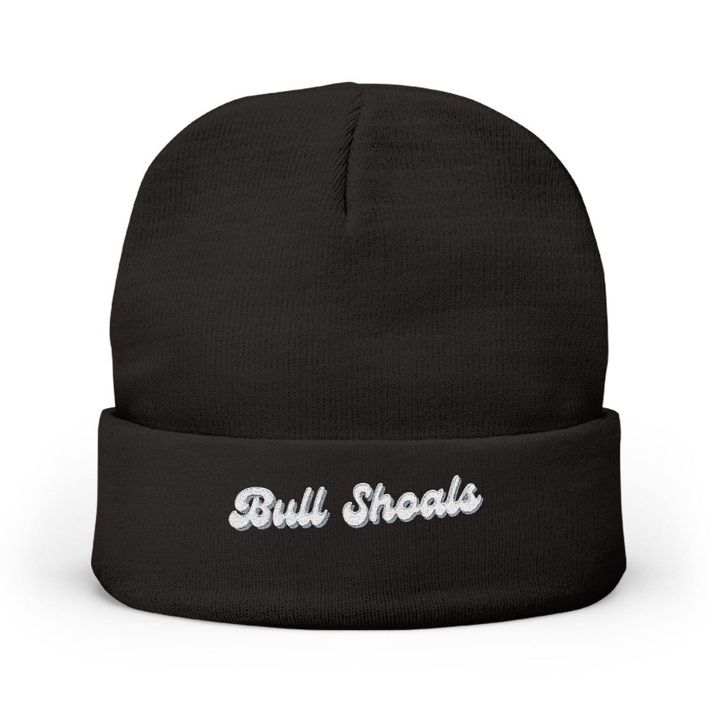 Bull Shoals Cozy Embroidered Knit Beanie | Winter Hat, Casual Fashion Accessory, Gift for Him/Her, Cozy Style, Outdoor Wear