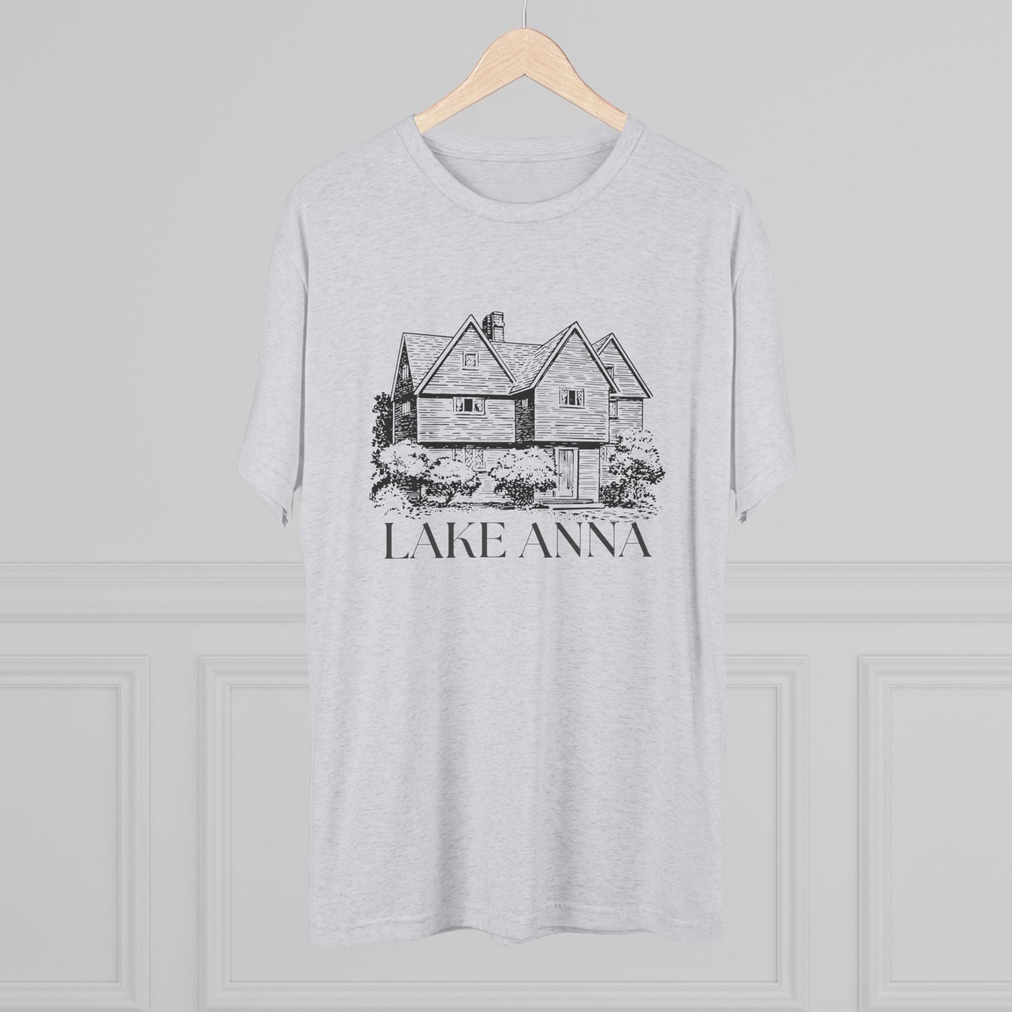 Lake Anna Unisex Tri-Blend Crew Tee, Casual T-Shirt, Summer Apparel, Lake House Shirt, Gift for Friends, Travel Tee