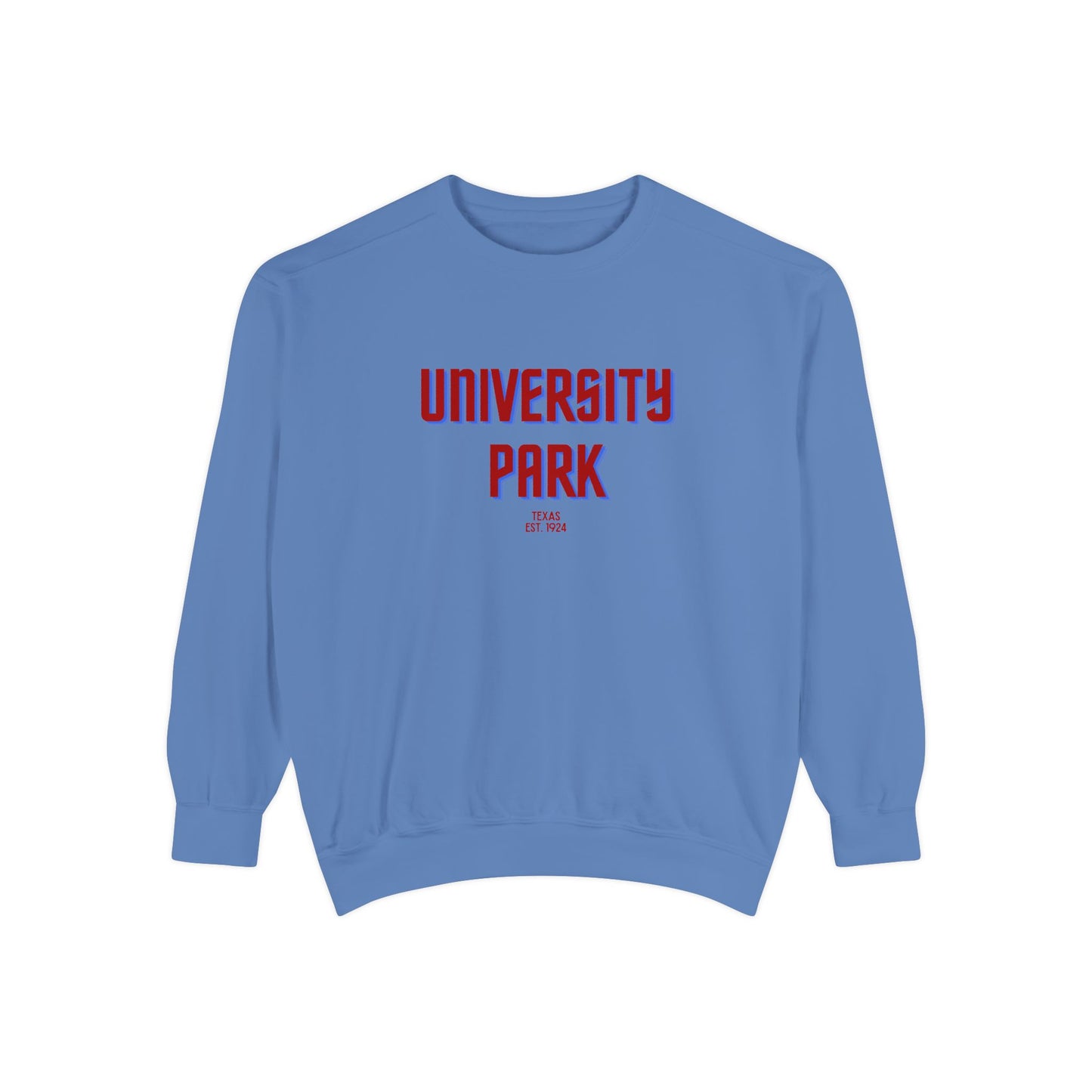 University Park Unisex Garment-Dyed Sweatshirt | Cozy Fashion, Perfect for Casual Outings, Gifts, Fall & Winter Style, Everyday Comfort