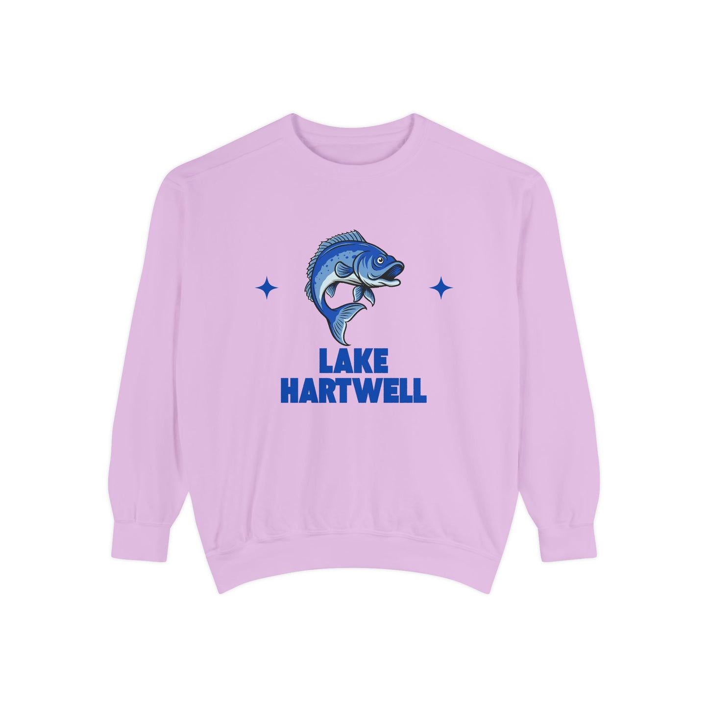 Lake Hartwell Fish Design Unisex Sweatshirt | Cozy Fishing Apparel, Casual Wear, Gift for Anglers, Lake Day Outfit, Nature Lovers Sweatshirt