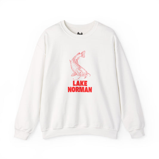 Lake Norman Fishing Sweatshirt, Cozy Crewneck, Perfect for Outdoorsy Lovers, Casual Wear, Gift for Nature Enthusiasts, Lake Life Apparel