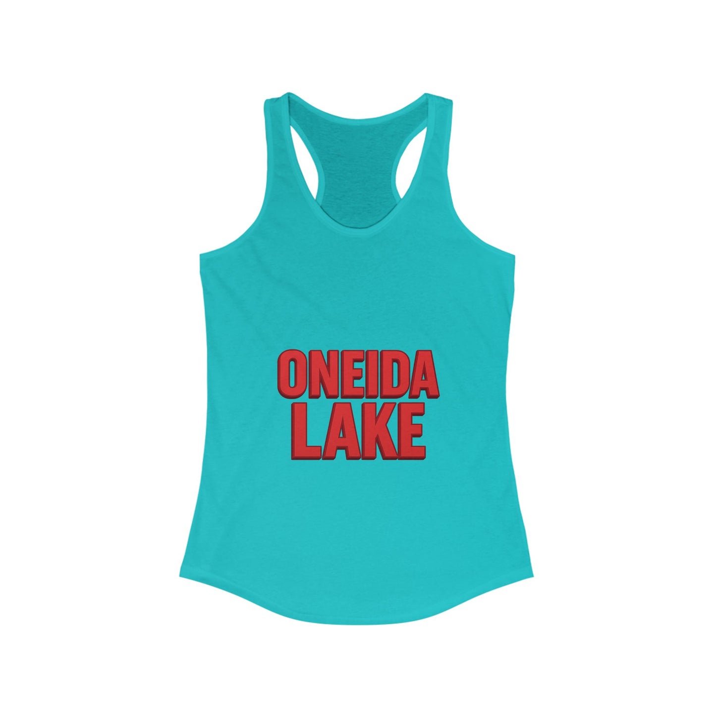 Oneida Lake Women's Racerback Tank, Summer Top, Beachwear, Travel Tee, Outdoor Workouts, Casual Fashion