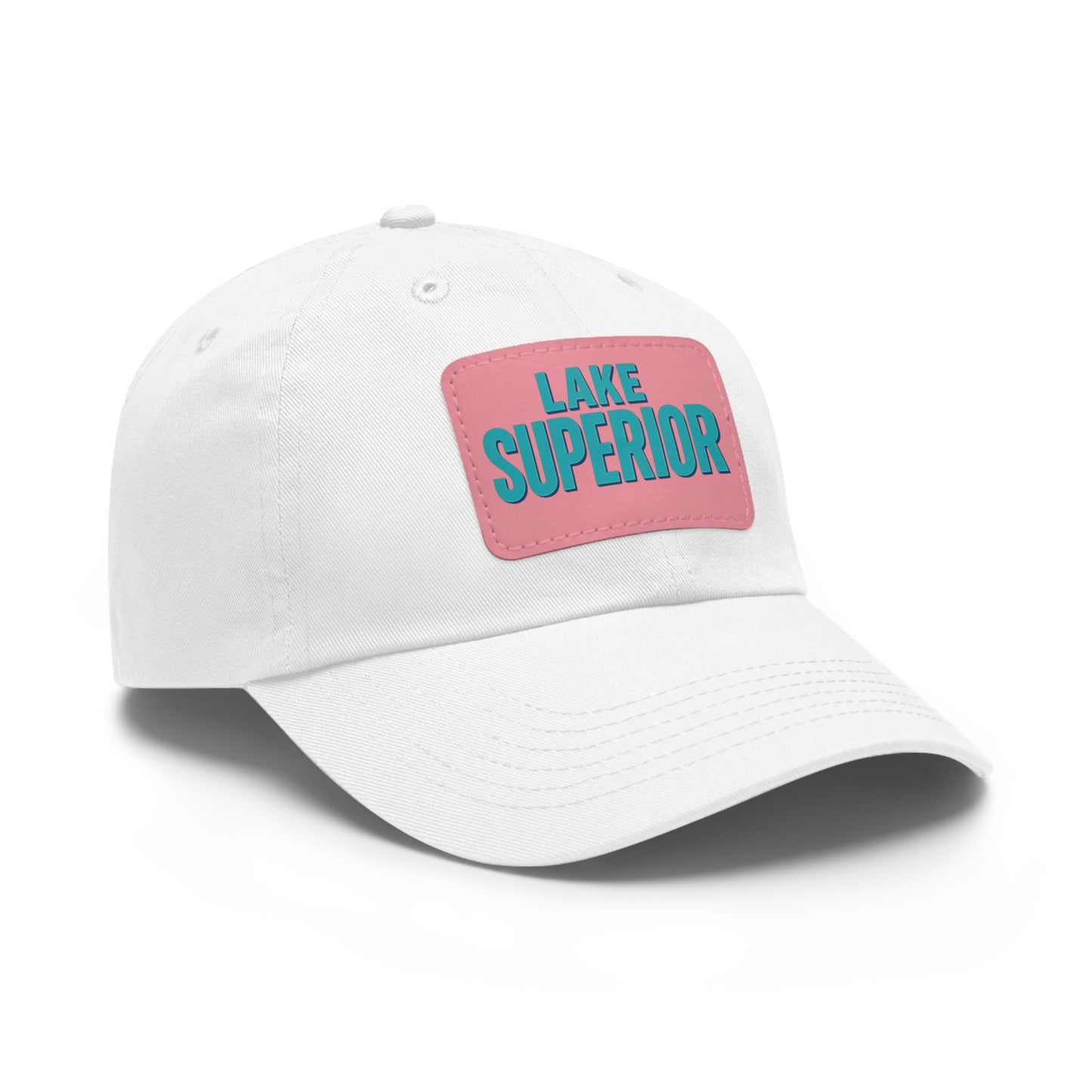 Lake Superior Dad Hat with Leather Patch (Rectangle)
