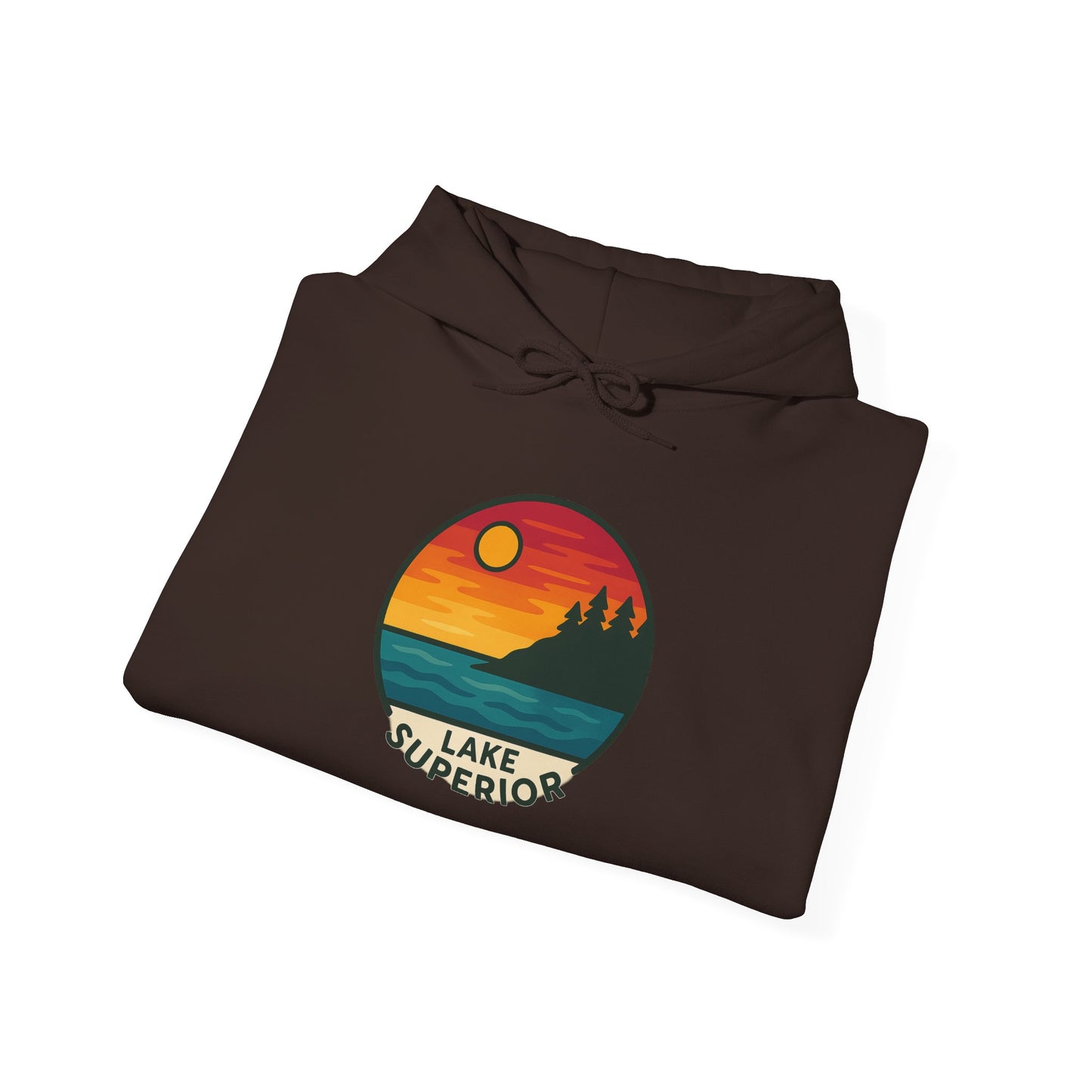 Lake Superior Hoodie, Cozy Casual Wear, Unisex Sweatshirt, Lake Lover Gift, Outdoor Adventure Apparel, Summer Retreat Fashion
