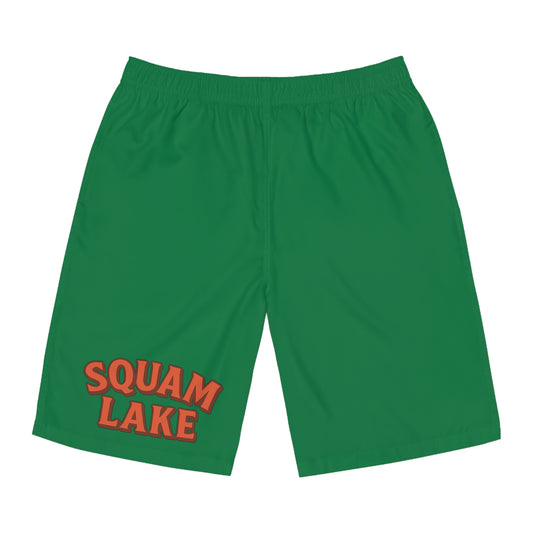 Squam Lake Men's Board Shorts - Comfortable Swimwear for Summer, Perfect for Beach Days, Pool Parties, and Vacation Adventures