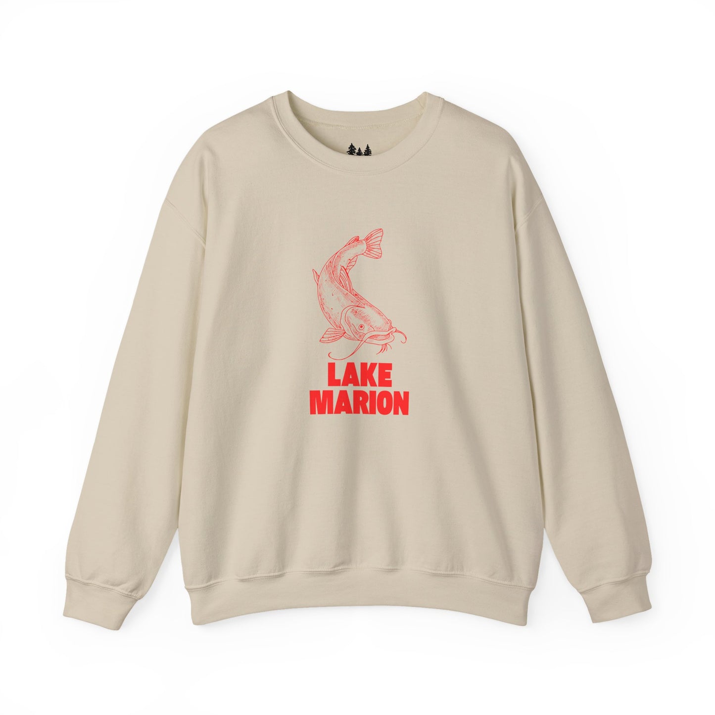 Lake Marion Fishing Sweatshirt, Cozy Crewneck, Perfect for Outdoorsy Lovers, Casual Wear, Gift for Nature Enthusiasts, Lake Life Apparel