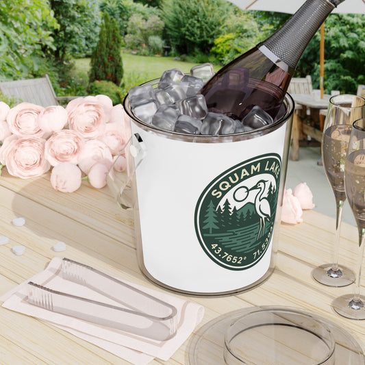 Squam Lake Ice Bucket with Tongs