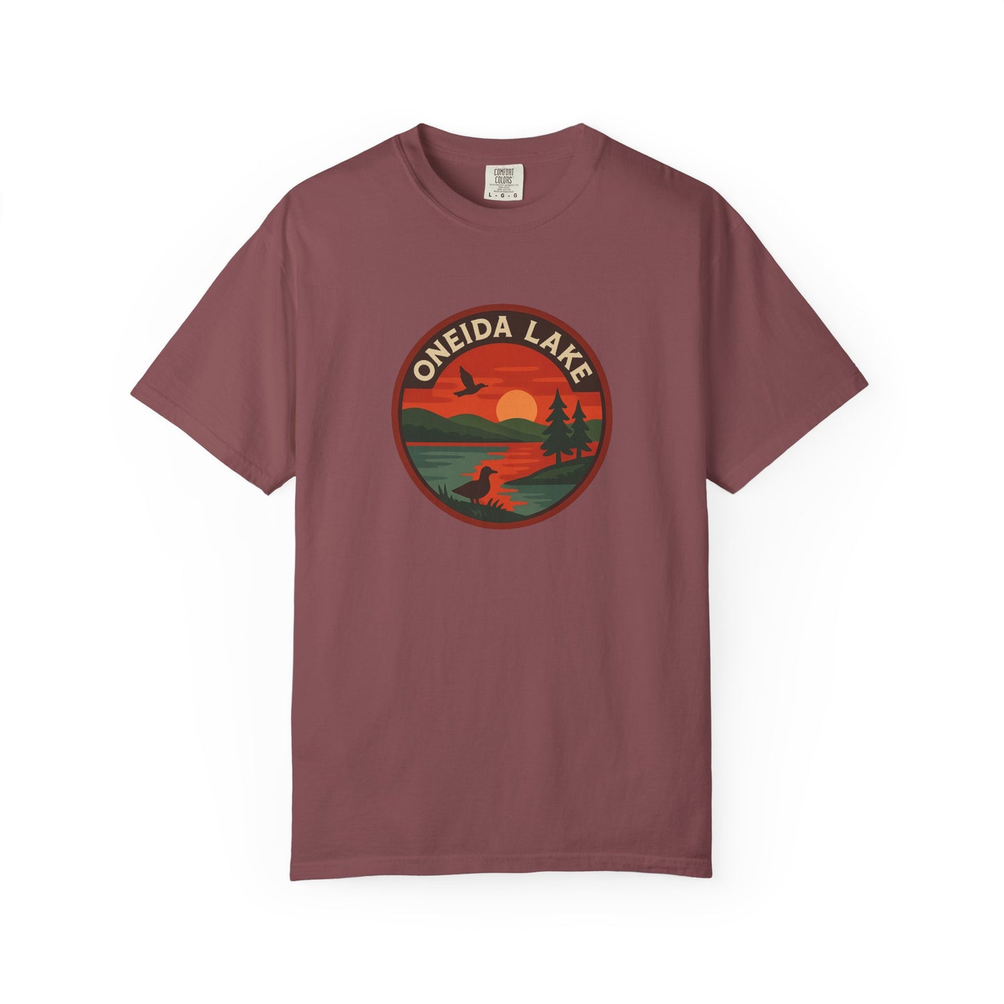 Oneida Lake Unisex T-Shirt, Casual Graphic Tee, Nature Lover Gift, Outdoor Adventure Shirt, Vacation Souvenir, Summer Wear