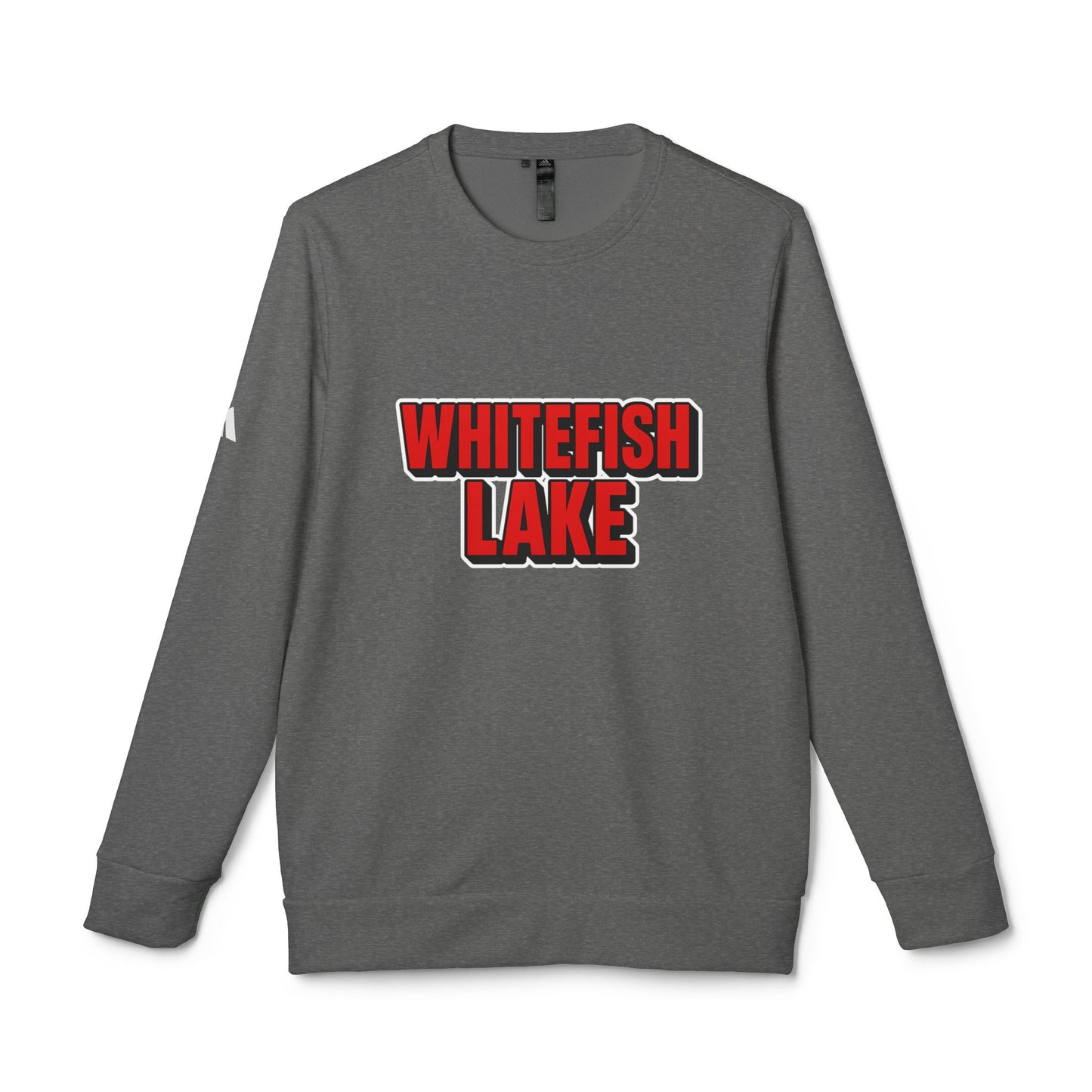 Whitefish Lake Adidas Unisex Fleece Crewneck Sweatshirt