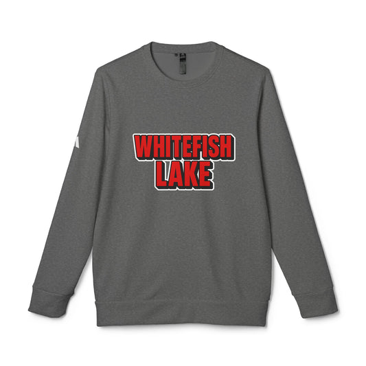 Whitefish Lake Adidas Unisex Fleece Crewneck Sweatshirt