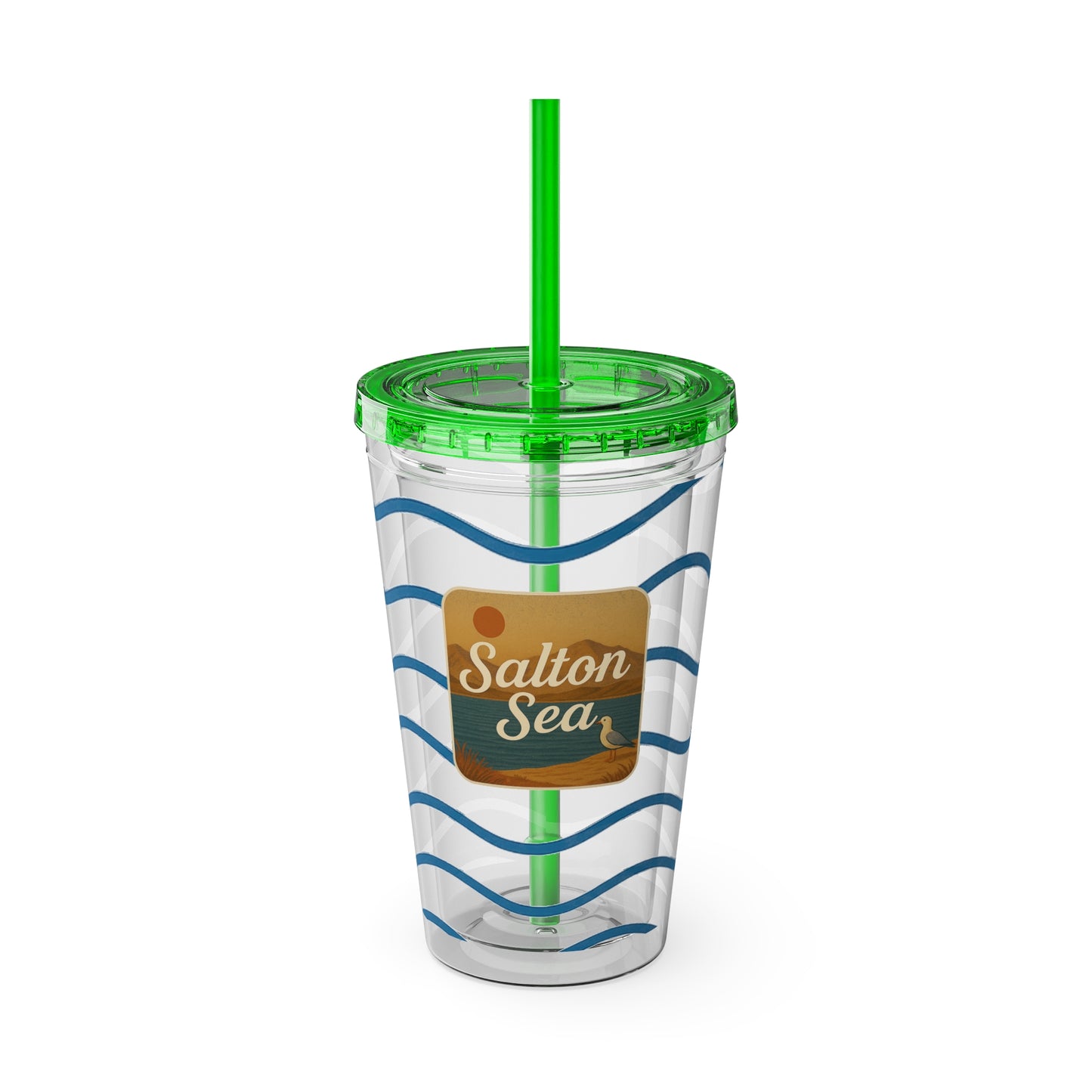 Salton Sea Sunsplash Tumbler, 16oz Clear Drink Cup for Outdoor Adventures, Customizable Travel Mug, Perfect for Summer Fun, Eco-Friendly Beverage [...]