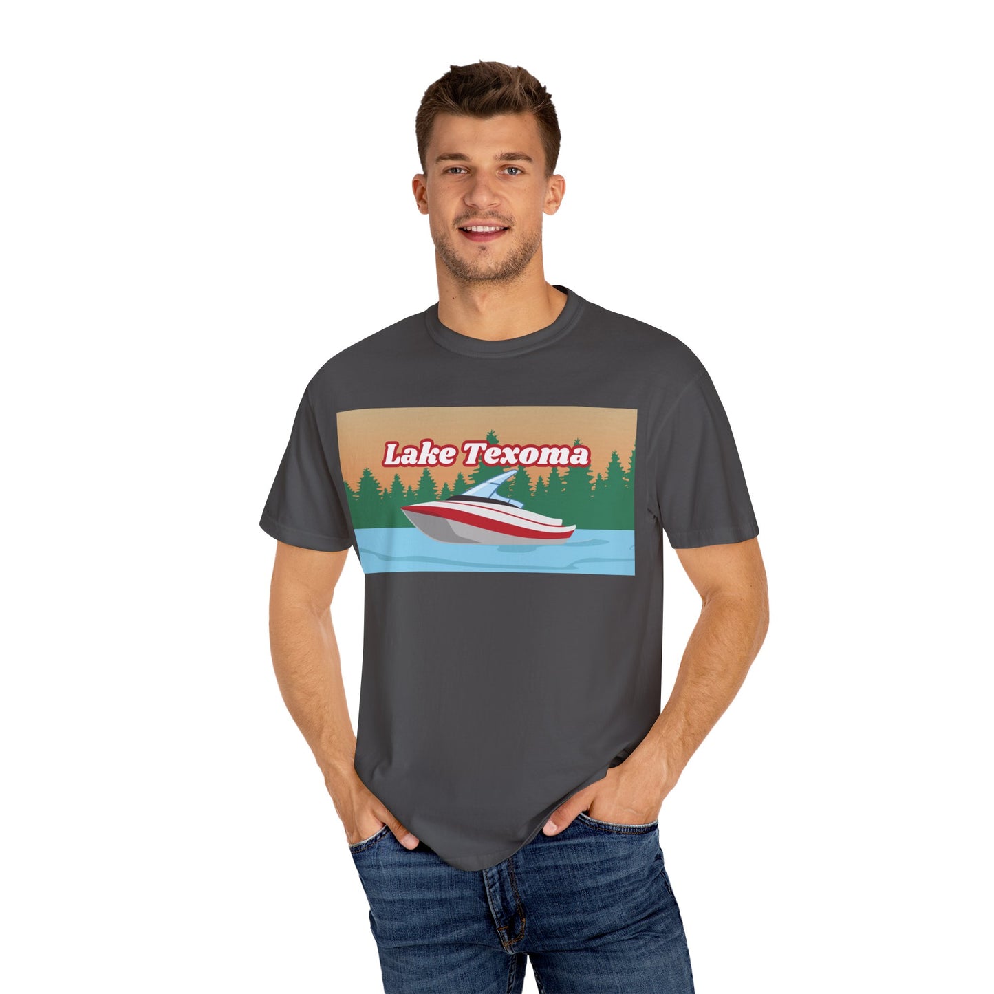 Lake Texoma Relaxed Unisex T-Shirt, Summer Vibes Tee, Outdoor Adventure Shirt, Lake Life Apparel, Gift for Nature Lovers, Vacation Wear