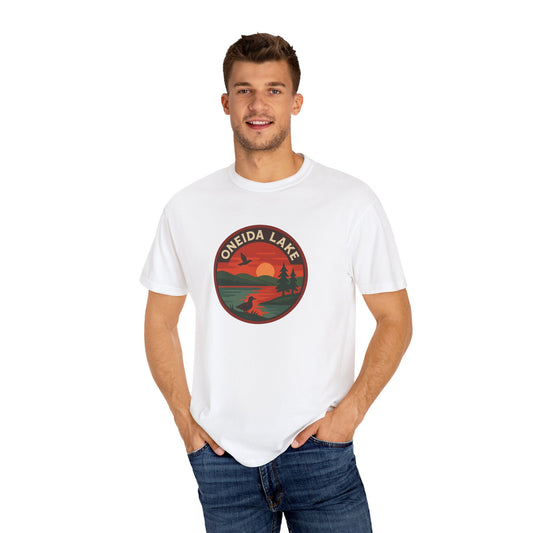Oneida Lake Unisex T-Shirt, Casual Graphic Tee, Nature Lover Gift, Outdoor Adventure Shirt, Vacation Souvenir, Summer Wear