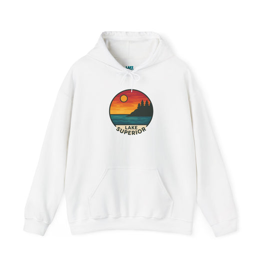 Lake Superior Hoodie, Cozy Casual Wear, Unisex Sweatshirt, Lake Lover Gift, Outdoor Adventure Apparel, Summer Retreat Fashion