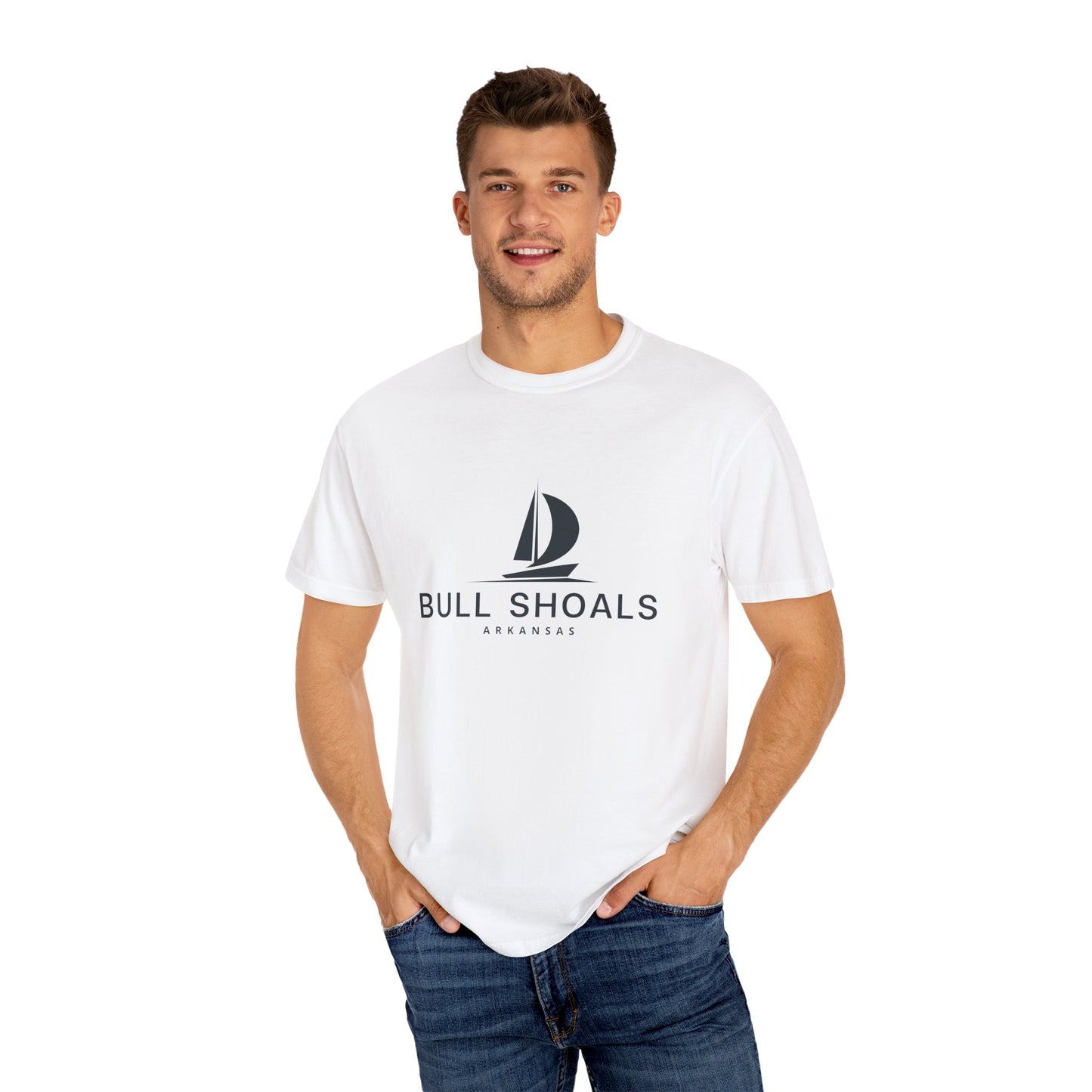 Bull Shoals - Unisex Garment-Dyed T-shirt, Casual Outfit, Gift for Nature Lovers, Vacation Essentials