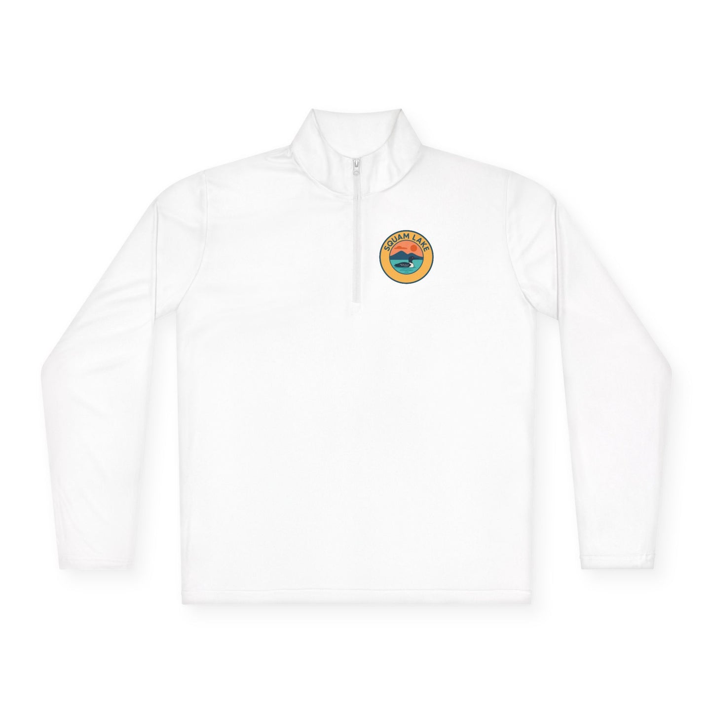 Cozy Unisex Quarter-Zip Pullover, Lake Apparel, Outdoor Gear, Relaxed Fit Layering, Gift for Nature Lovers
