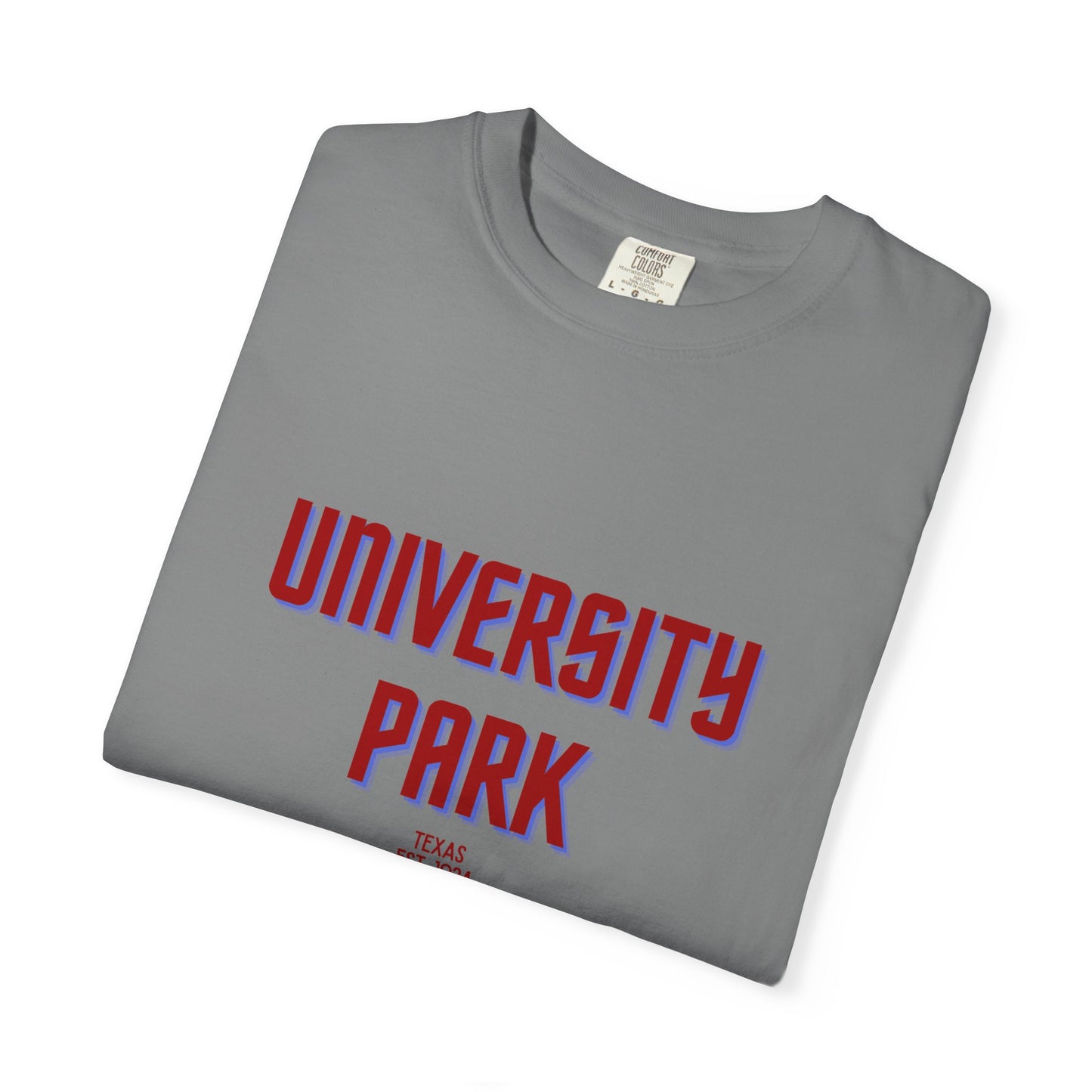 University Park Garment-Dyed Unisex T-Shirt, Casual Tee, Vintage Style Shirt, Everyday Wear, Birthday Gift, Unique Apparel