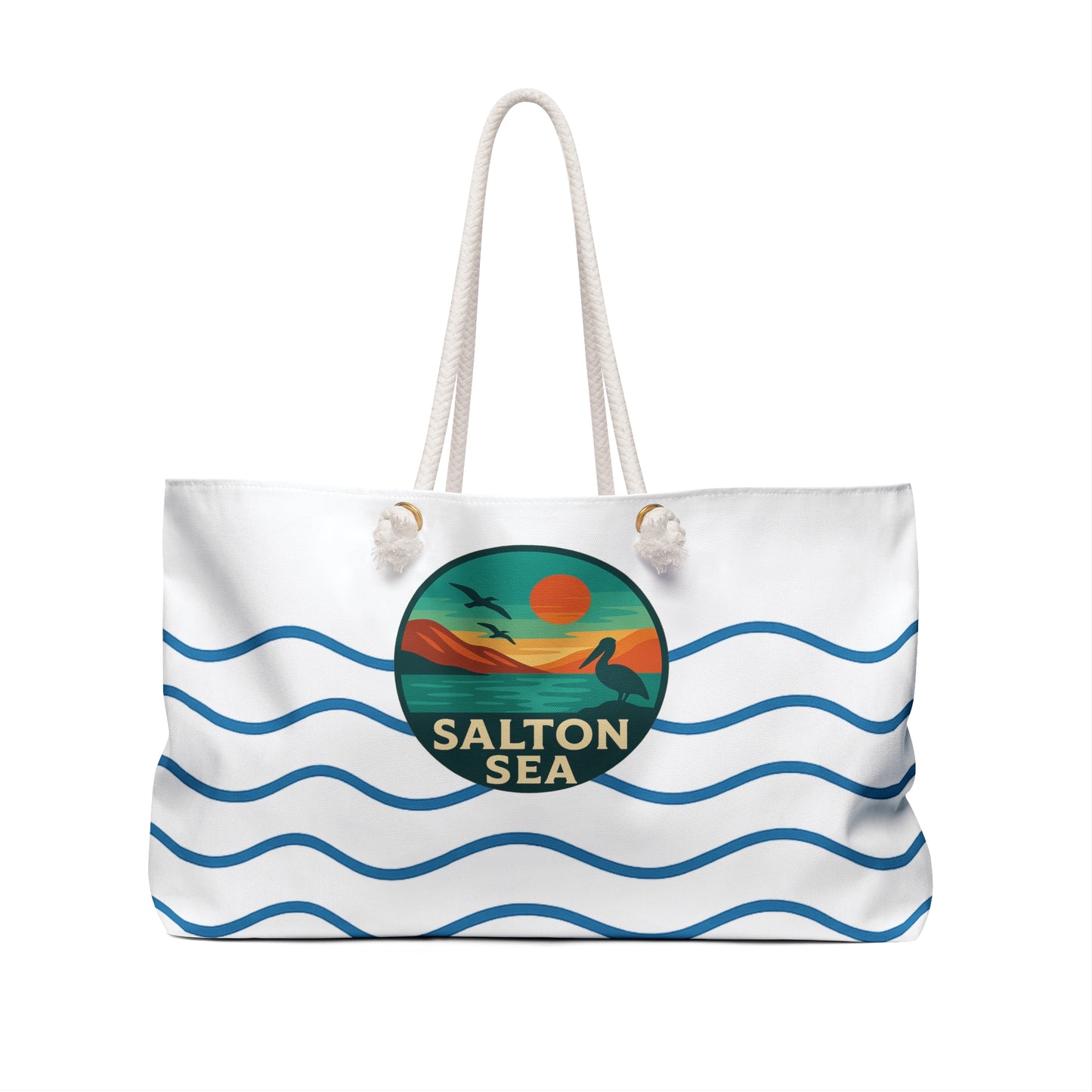 Salton Sea Weekender Bag White