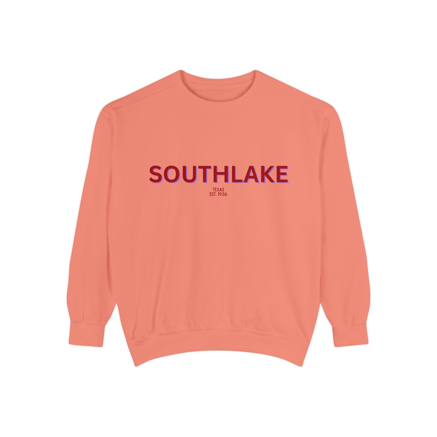 Southlake Unisex Garment-Dyed Sweatshirt | Cozy Fashion, Perfect for Casual Outings, Gifts, Fall & Winter Style, Everyday Comfort