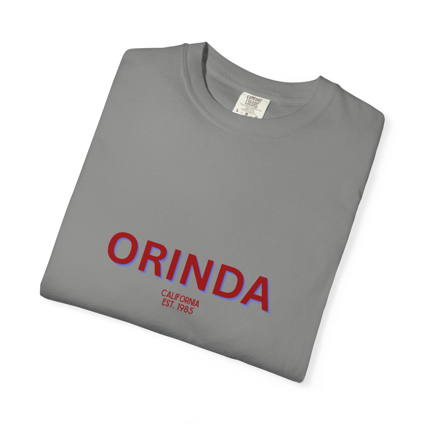 Orinda Garment-Dyed Unisex T-Shirt, Casual Tee, Vintage Style Shirt, Everyday Wear, Birthday Gift, Unique Apparel