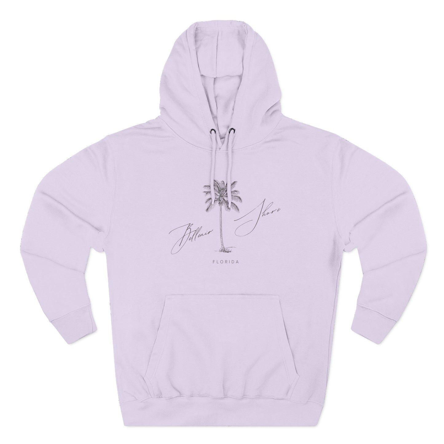 Belleair Shore Stylish Three-Panel Fleece Hoodie for Cozy Days, Casual Wear, Warm Layering, Gift for Him or Her