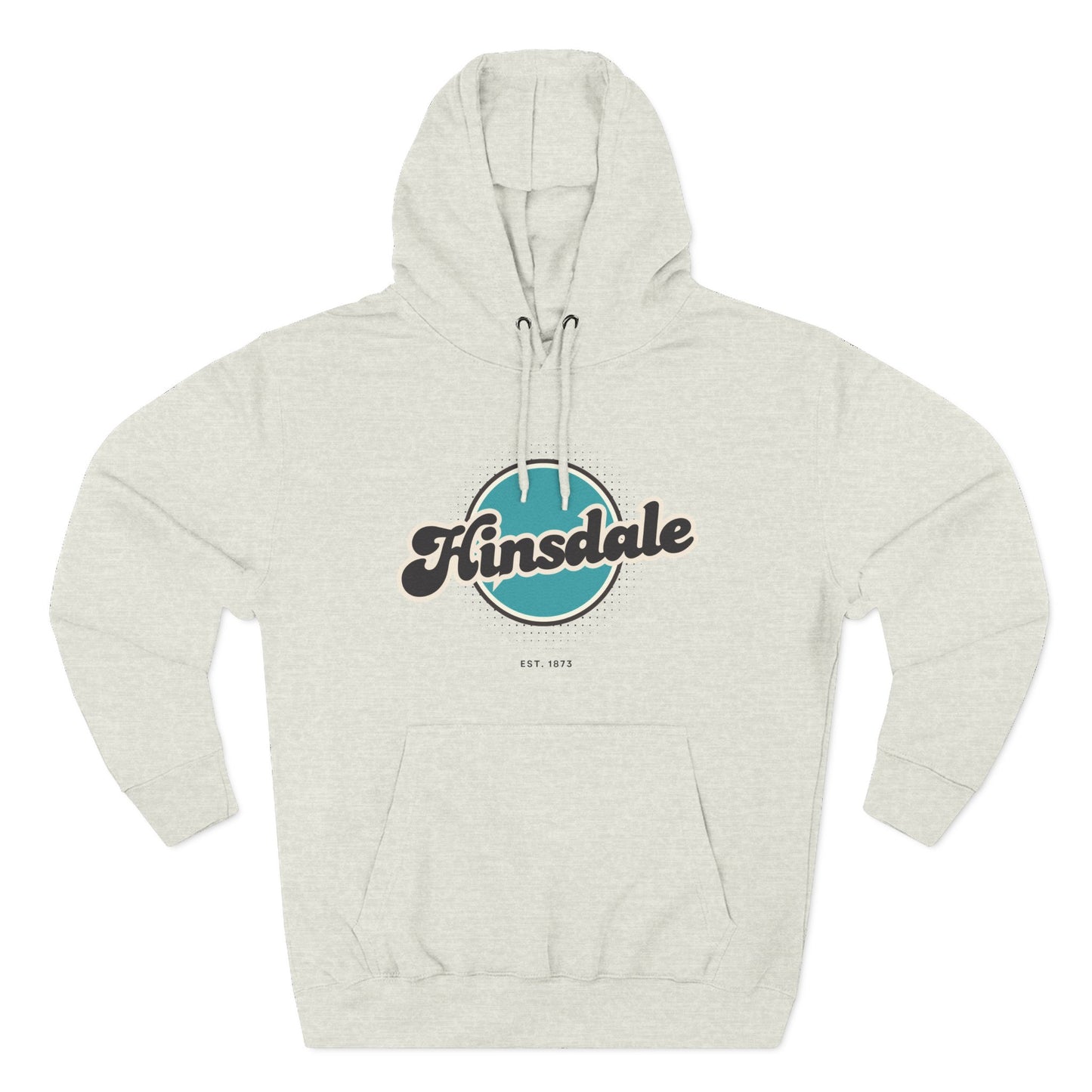 Hinsdale Retro Vibe Hoodie for Casual Days, Streetwear, Unisex Gift, Cozy Layering Apparel