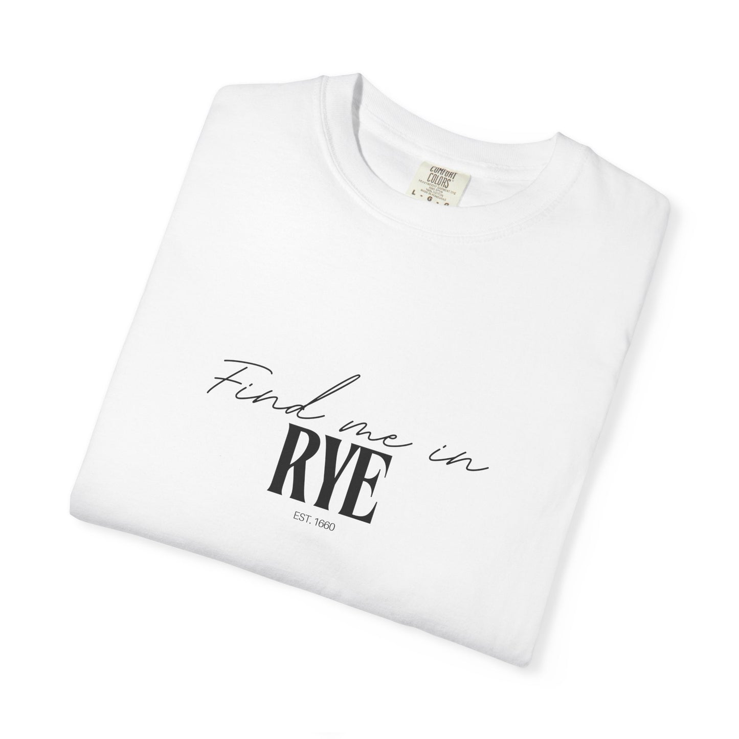 Rye Vibes Unisex Garment-Dyed T-Shirt, Casual Wear, Gifts for Locals, Trendy Summer Essential, Comfortable Everyday Tee
