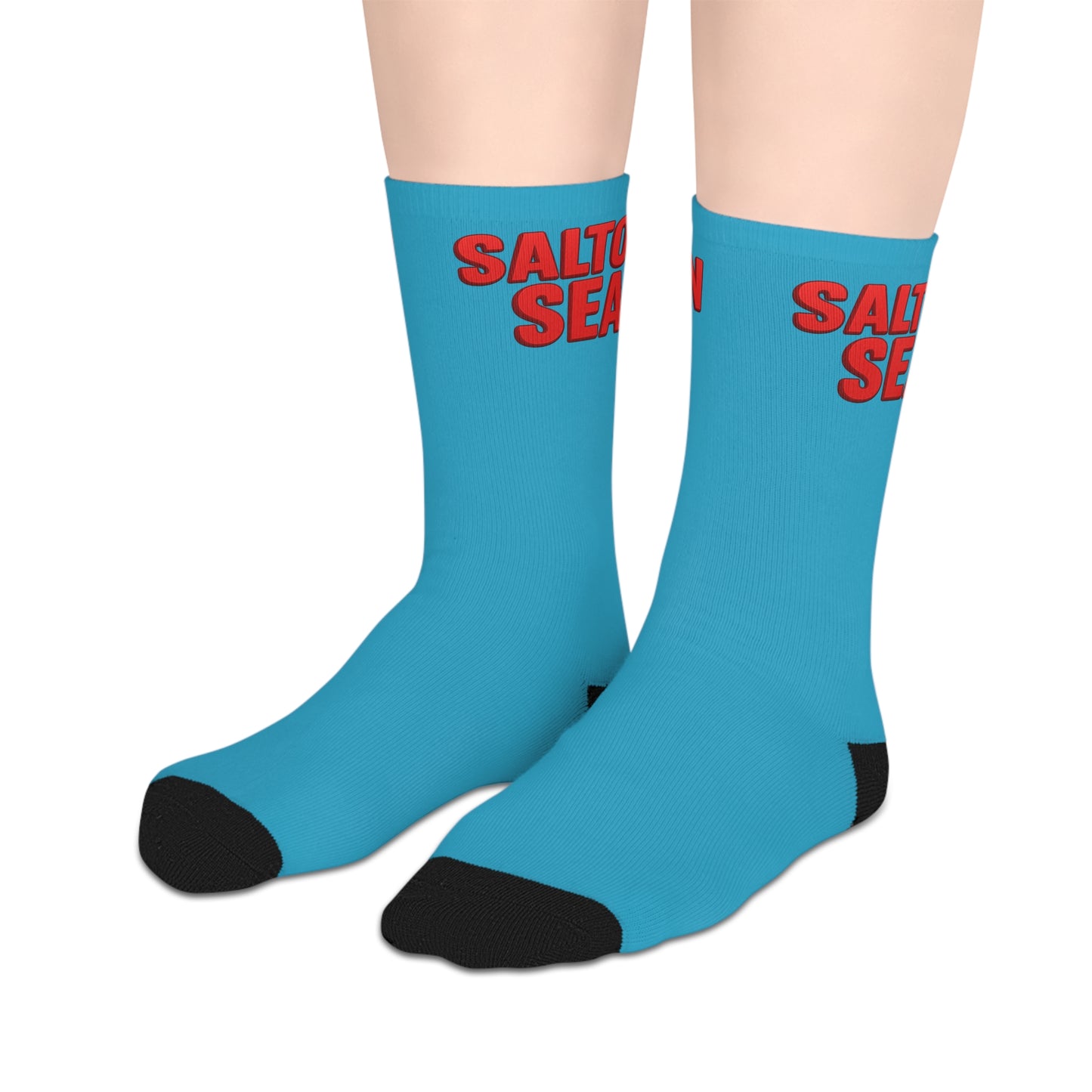 Salton Sea Cool Casual Mid-length Socks | Fun Lifestyle Gift, Quirky Fashion Accessory, Unique Socks for Everyday Wear