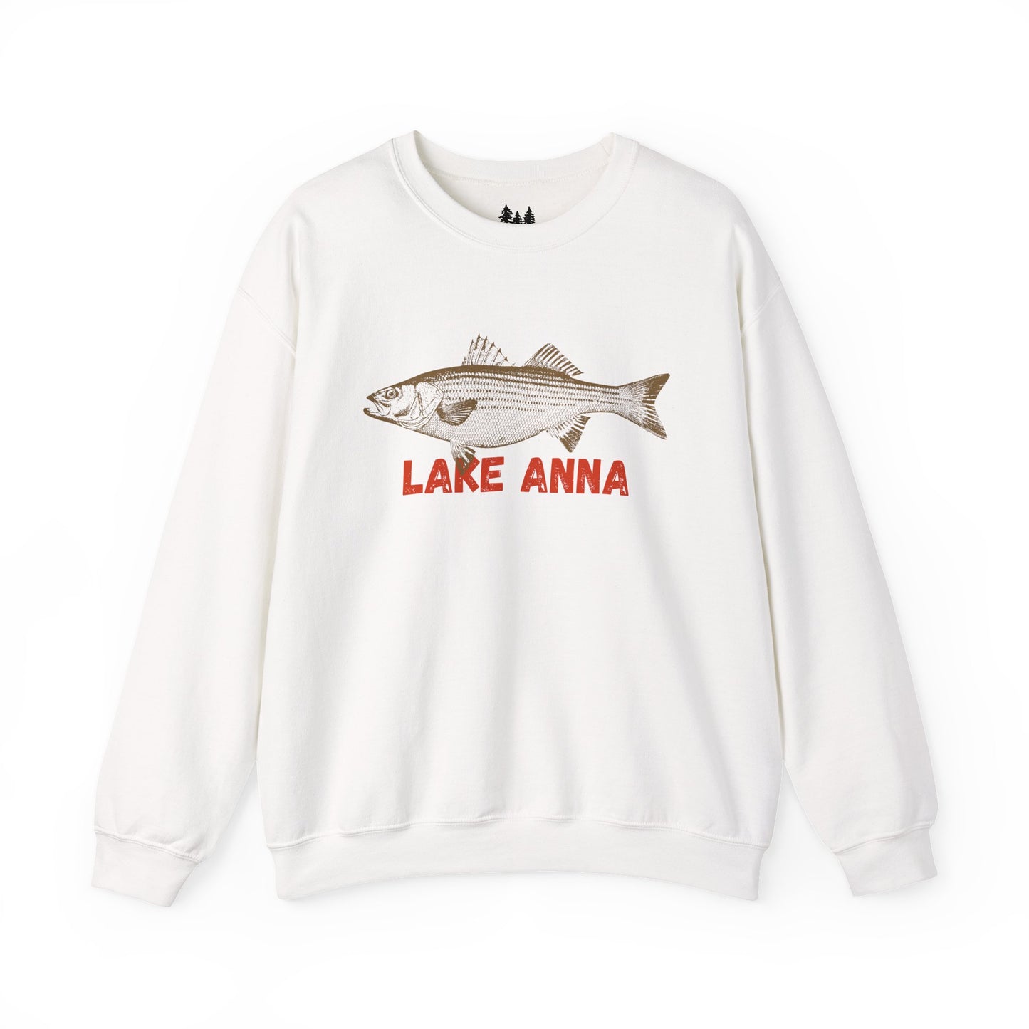 Lake Anna Fishing Sweatshirt, Unisex Crewneck, Casual Wear, Gift for Fishermen, Outdoor Apparel, Lake House Cozy
