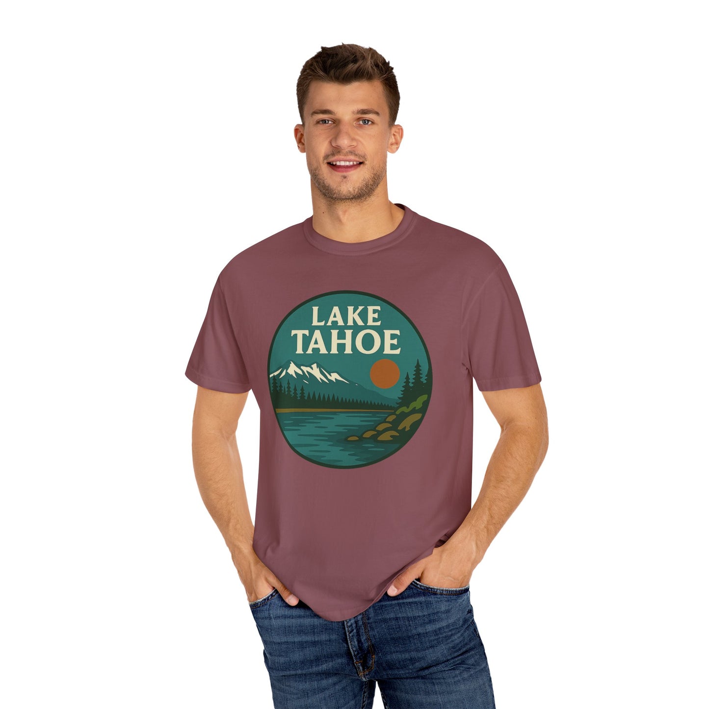 Lake Tahoe Unisex T-Shirt, Casual Graphic Tee, Nature Lover Gift, Outdoor Adventure Shirt, Vacation Souvenir, Summer Wear
