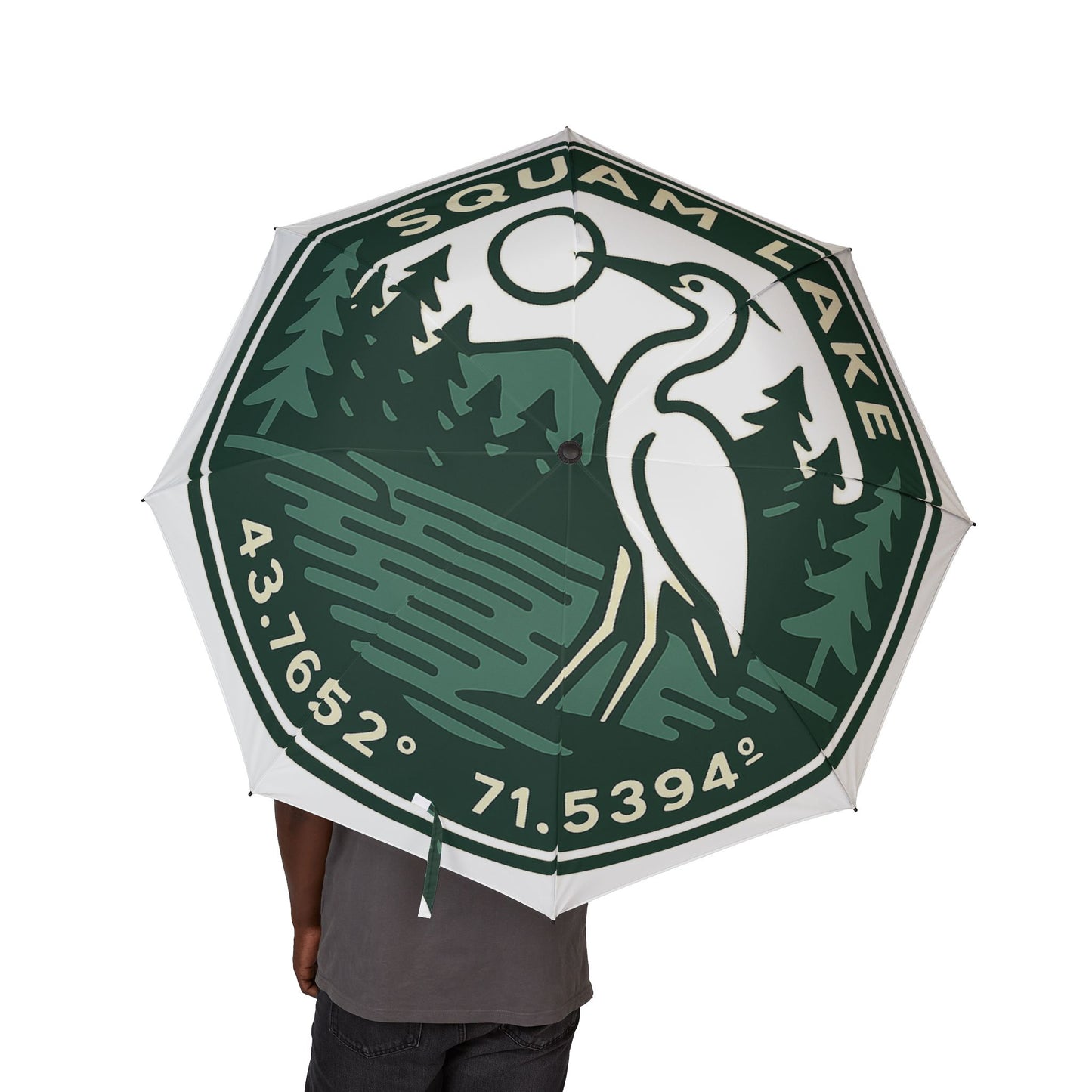 Squam Lake Semi-Automatic Foldable Umbrella