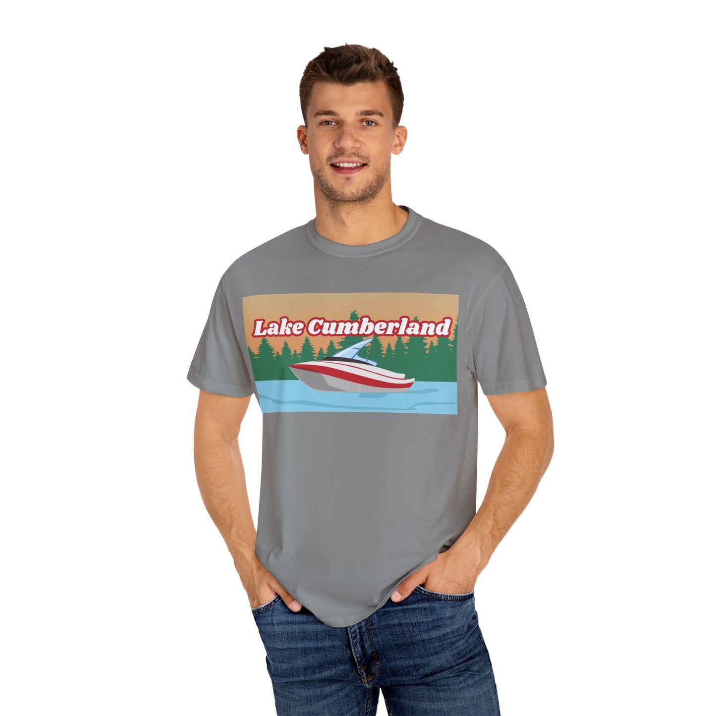 Lake Cumberland Relaxed Unisex T-Shirt, Summer Vibes Tee, Outdoor Adventure Shirt, Lake Life Apparel, Gift for Nature Lovers, Vacation Wear
