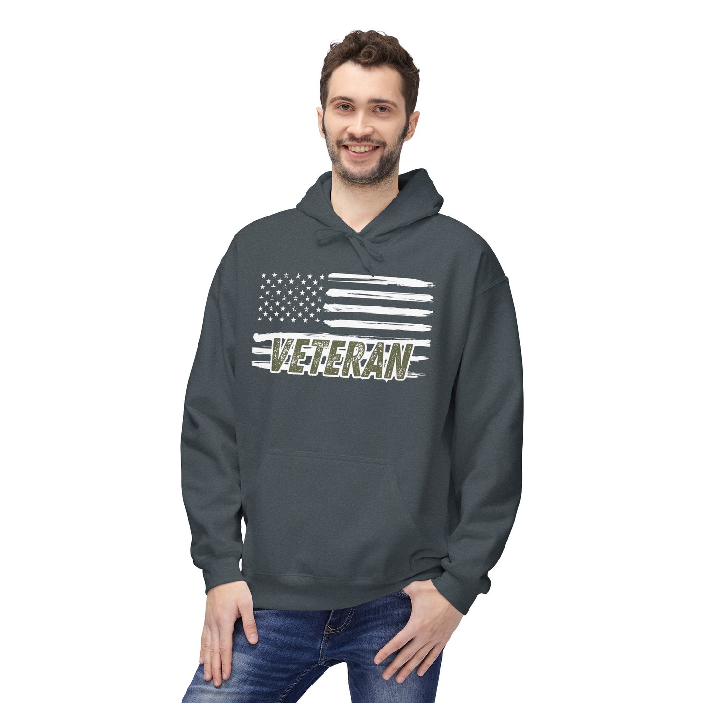 Veteran American Flag Fleece Hoodie | Unisex Military Apparel | Perfect for Veterans Day, Memorial Day, Patriotic Gifts, Casual Wear, [...]