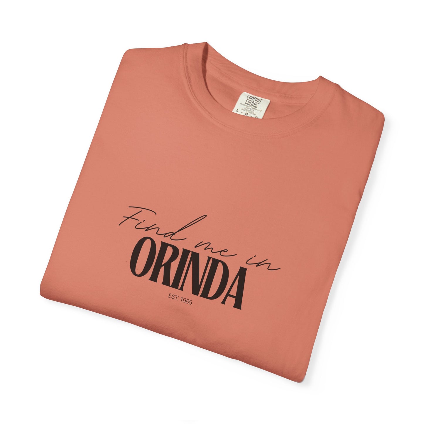 Orinda Vibes Unisex Garment-Dyed T-Shirt, Casual Wear, Gifts for Locals, Trendy Summer Essential, Comfortable Everyday Tee