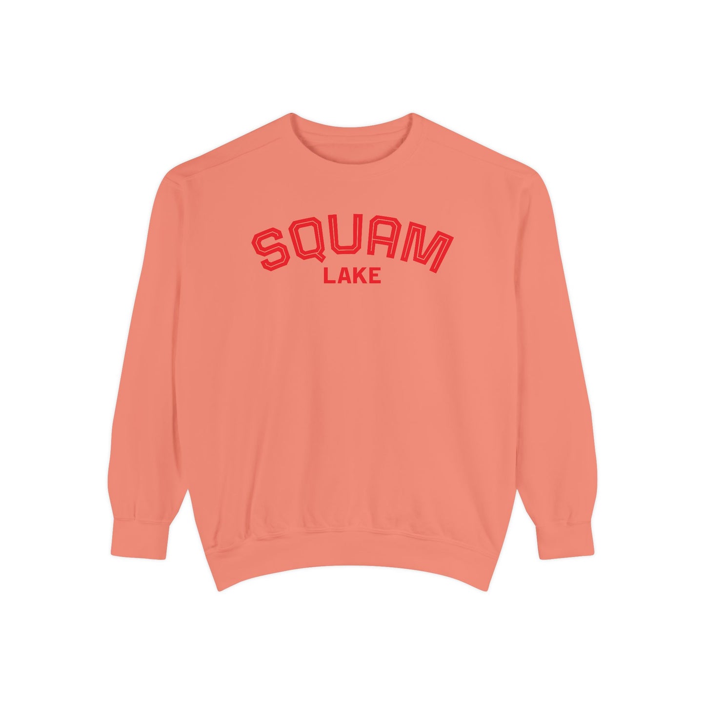 Squam Lake Unisex Garment-Dyed Sweatshirt, Cozy Casual Wear, Perfect for Lakeside Gatherings, Great for Fall, Gift for Nature Lovers