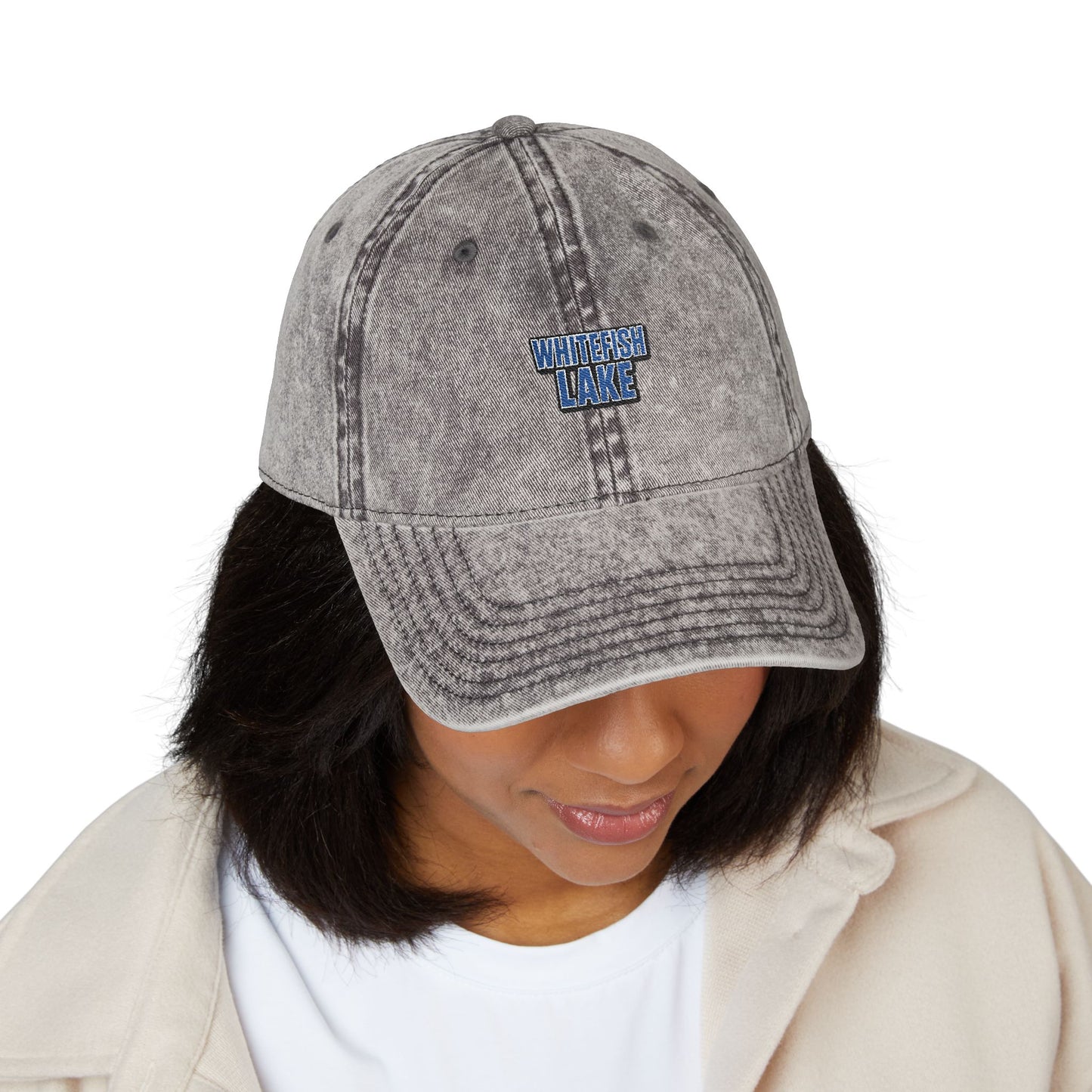 Whitefish Lake Vintage Cap (Embroidery)