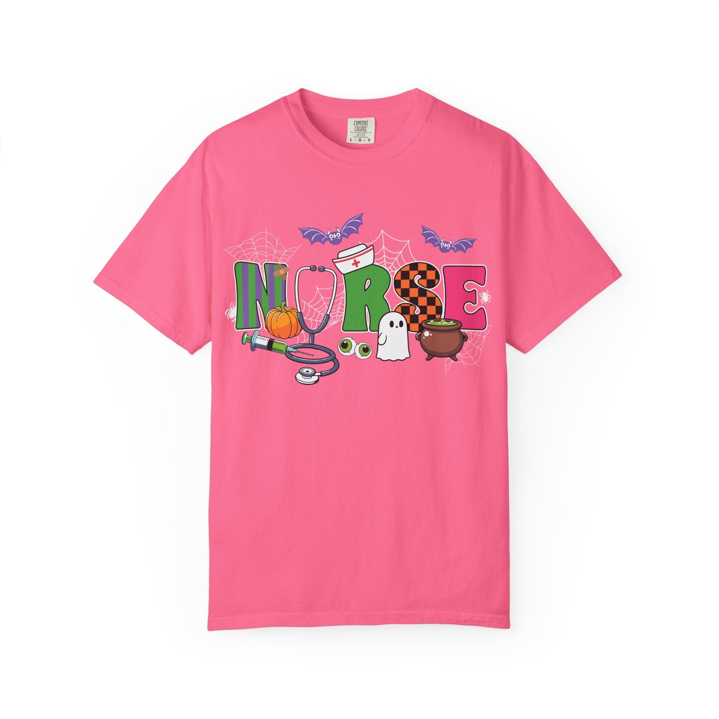Halloween Nurse T-Shirt, Cute Nurse Shirt, Unisex Halloween Tee, Gift for Nurses, Spooky Nursing Apparel, Funny Healthcare Shirt