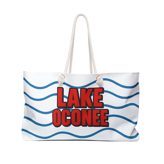 Weekender Bag | Travel Tote, Beach Bag, Vacation Essentials, Escape Bag, Lake Life Carryall