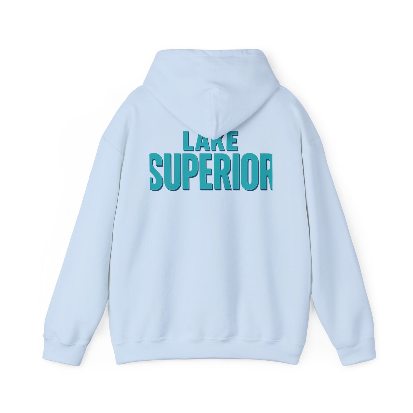 Lake Superior Hoodie, Cozy Casual Wear, Unisex Sweatshirt, Lake Lover Gift, Outdoor Adventure Apparel, Summer Retreat Fashion